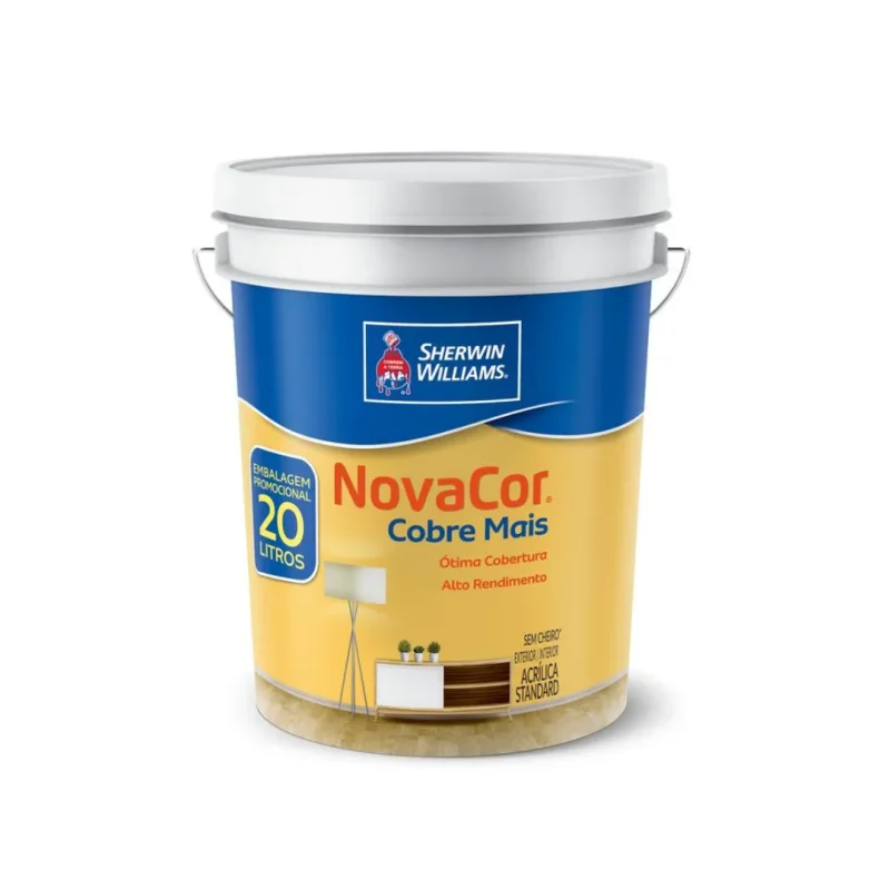 Imagem de Tinta Acrílica Fosco Novacor Cobre Mais 20L - Sherwin Williams
